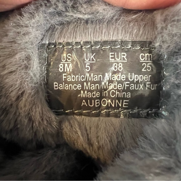 Ryka Women's Aubonne Faux Fur Charcoal Bungee Laces Winter Trail Hiking Boots 8M - Picture 10 of 11